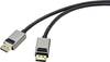 Câble de raccordement SpeaKa Professional DisplayPort Fiche mâle DisplayPort, Fiche mâle DisplayPort 3.00 m noir SP-9510452 8K UHD Câble DisplayPort