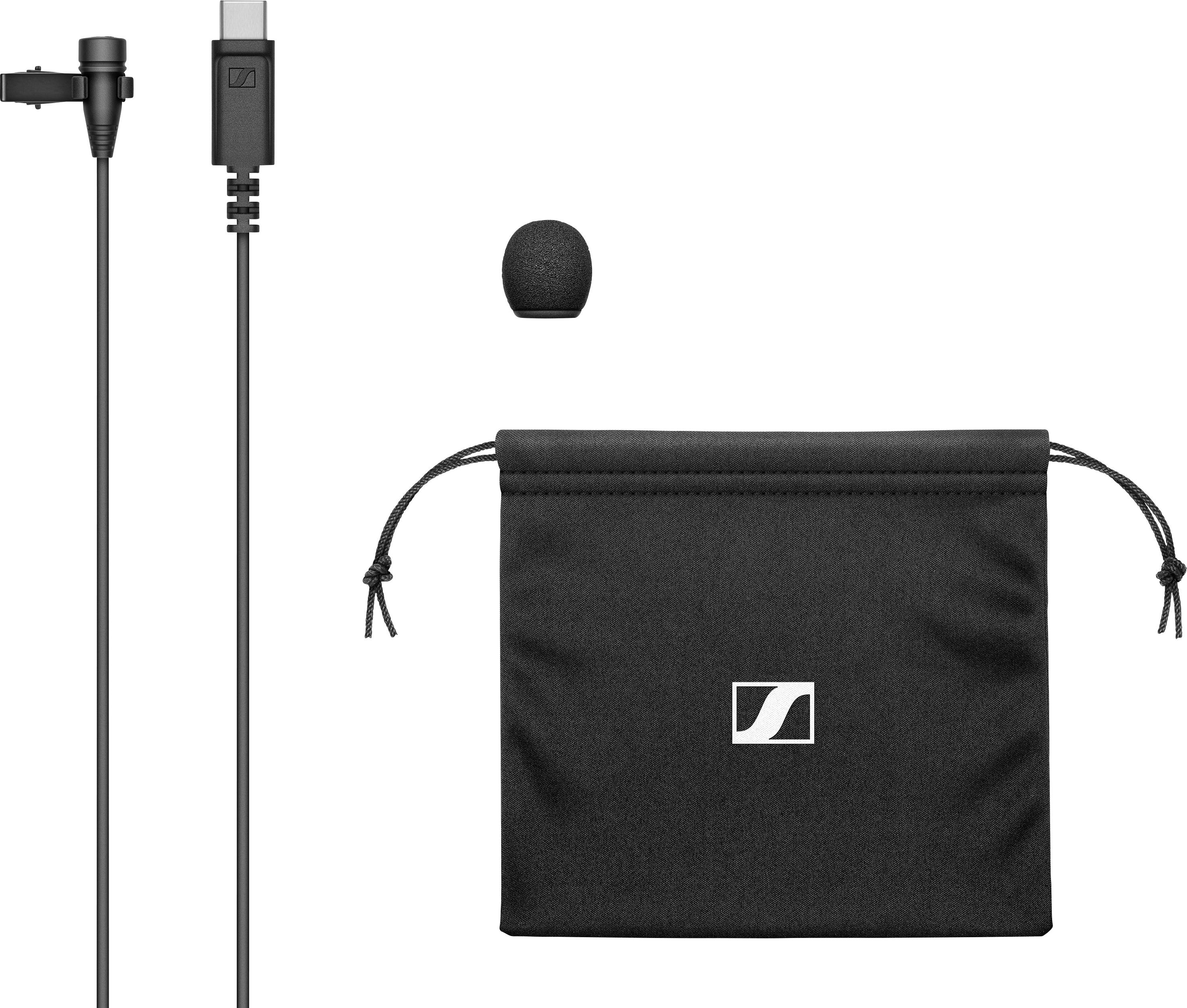 Micro-cravate Micro pour téléphone portable Sennheiser XS Lav USB-C Type de transmission (détails):filaire