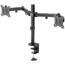 Digitus DA-90400 Support de table pour écran 2 Écran(s) 33,0 cm (13") - 81,3 cm (32") noir, noir (mat) rotatif, réglable
