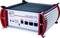 Un boîtier électronique rouge et argenté avec plusieurs connexions, dont 'CAN', 'LNet', 'EasyNet' et 'XNet', de Tams Elektronik.