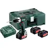 Perceuse-visseuse sans fil Metabo BS 18 LT SET 602102960 18 V 4.0 Ah Li-Ion + 3 batteries, + chargeur, + mallette
