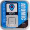 Module GPS Atomique M5Stack dans un emballage transparent. L'impression indique les fonctionnalités : ESP32, Wi-Fi, BLE, GPS. Comprend une antenne GPS.