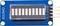 Module d'affichage LED IDUINO bleu avec 10 barres blanches et connecteurs pour G, V, DIO et CLK sur la droite.