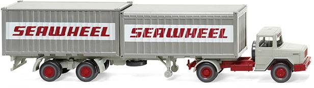 Wiking 052402 H0 Magirus Deutz Coulisse pour conteneur « Seawheel »