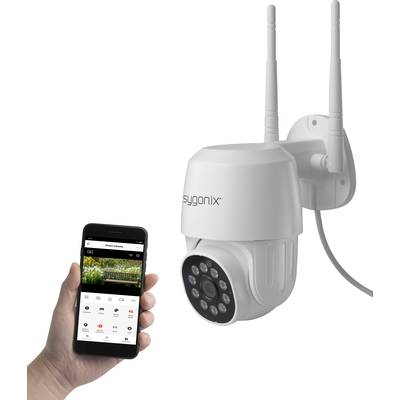 Caméra de surveillance IP Sygonix PTZ WLAN SY-4760960 Ethernet, Wi-Fi   1920 x 1080 pixels 
