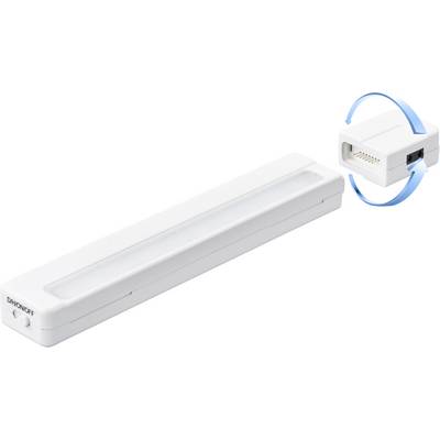 Lampe LED de forme rectangulaire avec un découpage au niveau d'un port LAN ; adaptée aux systèmes d'éclairage intelligents.