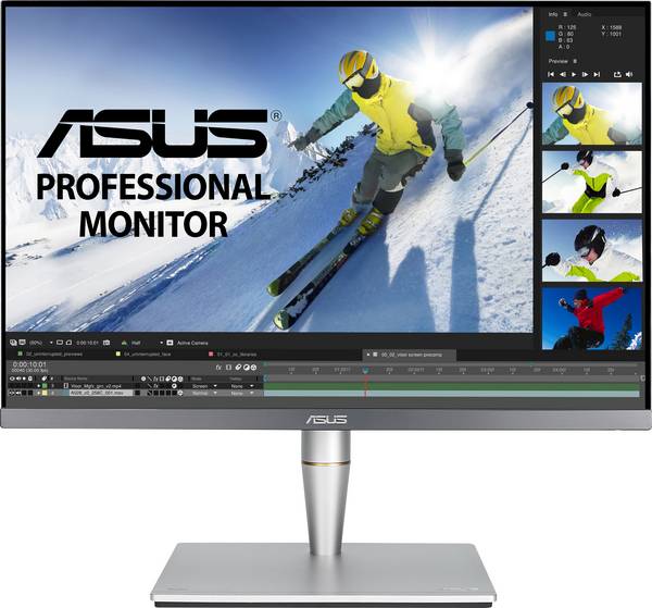 Moniteur LED Asus PA24AC  CEE G (A - G) 61.2 cm 24.1 pouces  1920 x 1200 pixels 16:10 5 ms HDMI™, DisplayPort, casque (jack 3,5 mm), USB-C®, USB 3.1 (Gen 1) IPS LED