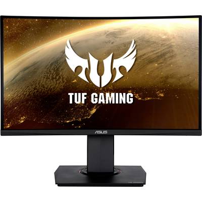 Un moniteur arborant le logo 'TUF Gaming' devant un arrière-plan représentant la planète Terre. Le moniteur porte l'emblème ASUS sur sa bordure inférieure.