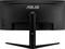 Un moniteur noir Asus vu de dos, monté sur un socle.