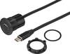 Embase femelle USB embase femelle USB-34-BK Épaisseur du panneau : 1-10 mm TC-9534348 TRU COMPONENTS Contenu: 1 pc(s)