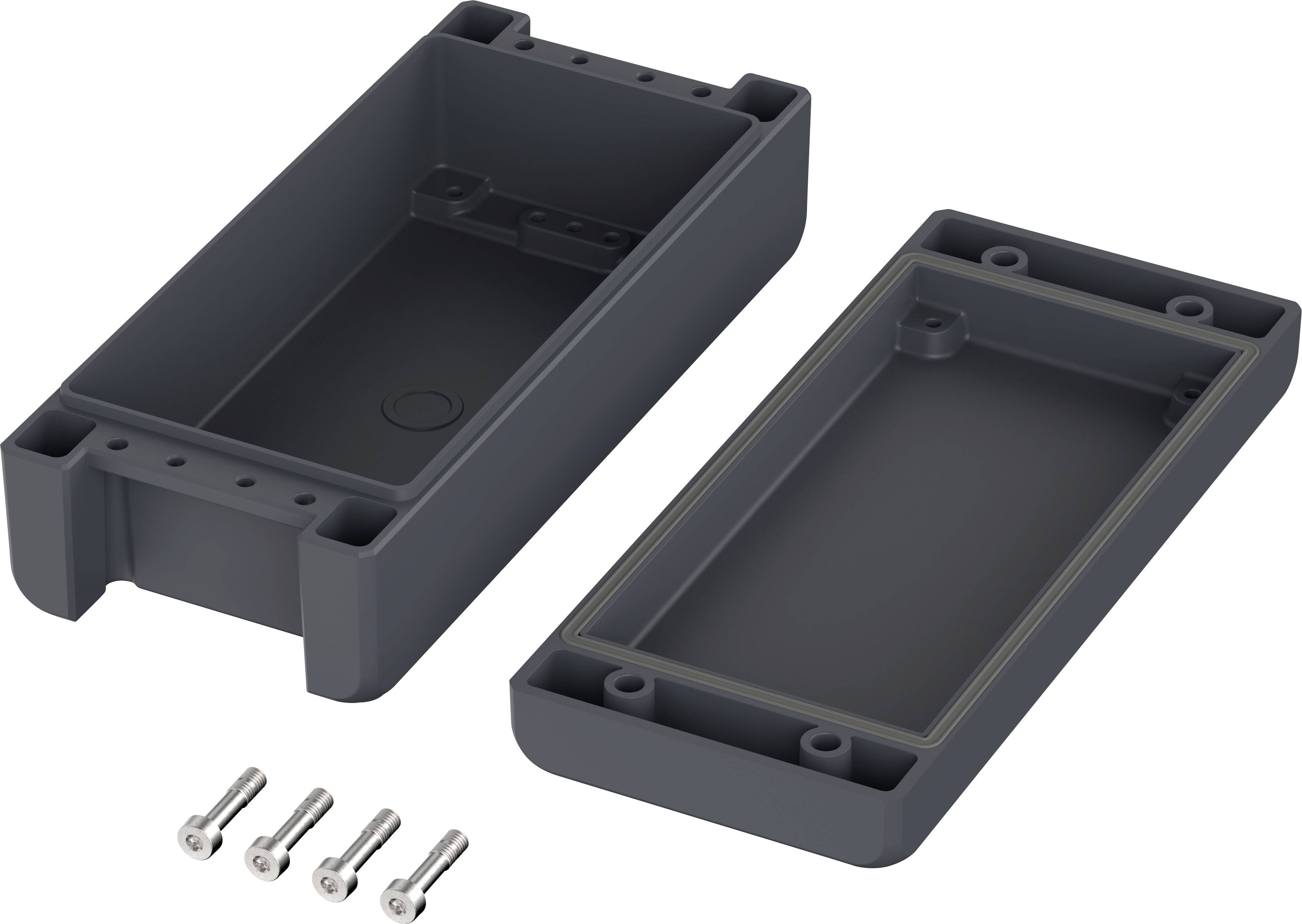 Bopla BA-S 180806 F Bocube Alu Gehäuse 7024 00164124 Boîtier industriel 199 x 86 x 60 aluminium gris graphite (RAL 7024)-1