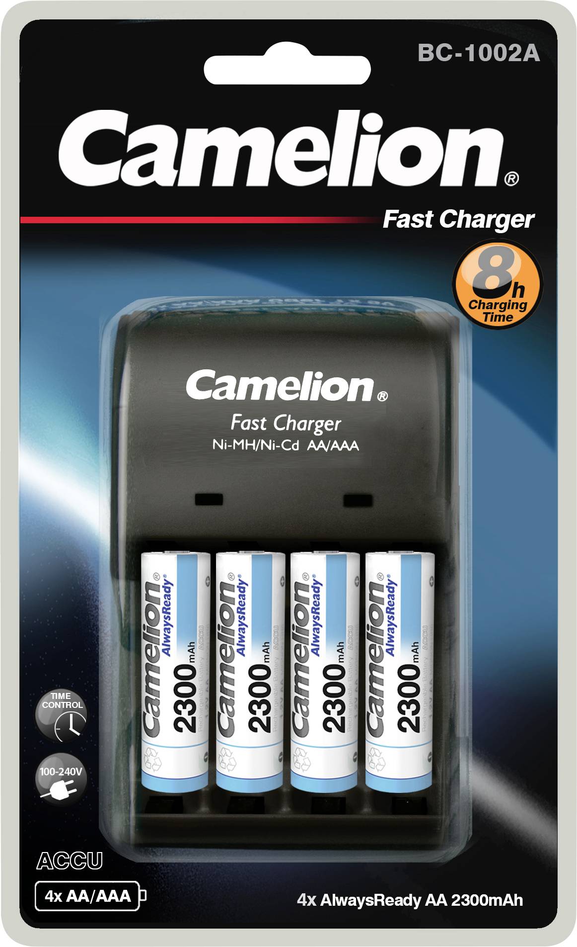 Camelion BC-1002A Chargeur de piles rondes NiCd, NiMH LR03 (AAA), LR6 (AA)-1