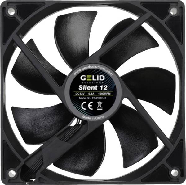 Gelid FN-PX12-11 Ventilateur pour PC noir (l x H x P) 120 x 120 x 25 mm