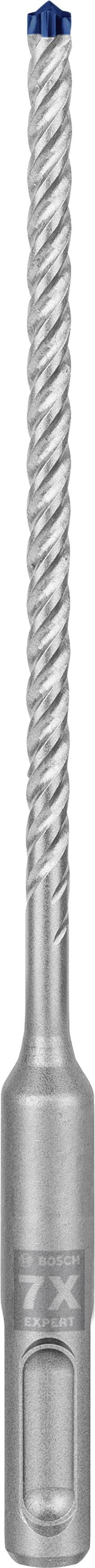 Foret gris avec des rainures en spirale et un embout bleu, adapté pour le perçage précis dans des matériaux durs.