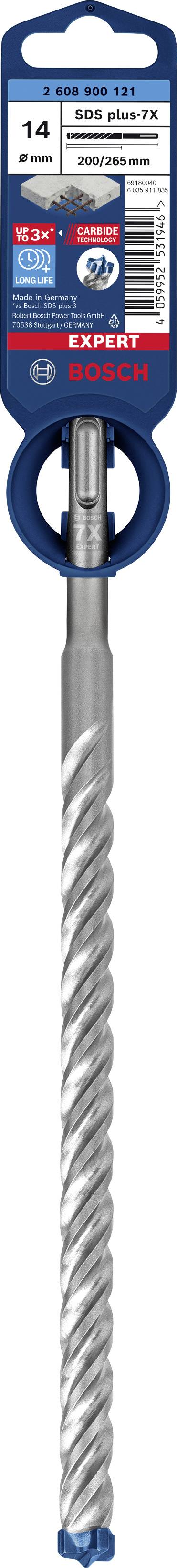 Foret pour béton avec fixation SDS max, dimensions 14 x 200 x 340 mm, de Bosch, adapté aux applications professionnelles.