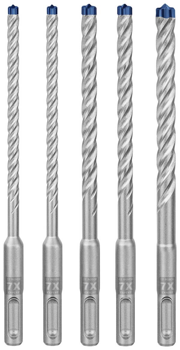 Bosch Accessories EXPERT SDS plus-7X 2608900198 Foret pour marteau-perforateur 5 pièces 6 mm, 8 mm, 10 mm SDS-Plus 5 pc(s)
