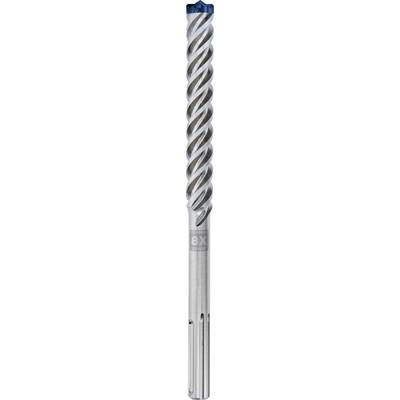 Un foret hélicoïdal en argent avec une tête bleue, adapté pour l'usinage des métaux.