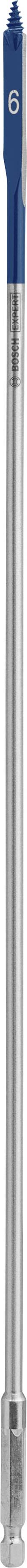 Un objet cylindrique argenté avec une tête bleue, probablement un stylo ou un outil, sur un fond blanc.