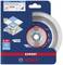 Emballage d'un disque à tronçonner diamanté Bosch 'EXPERT HardCeramic' avec système X-LOCK, adapté pour carrelage, diamètre de 115 mm.