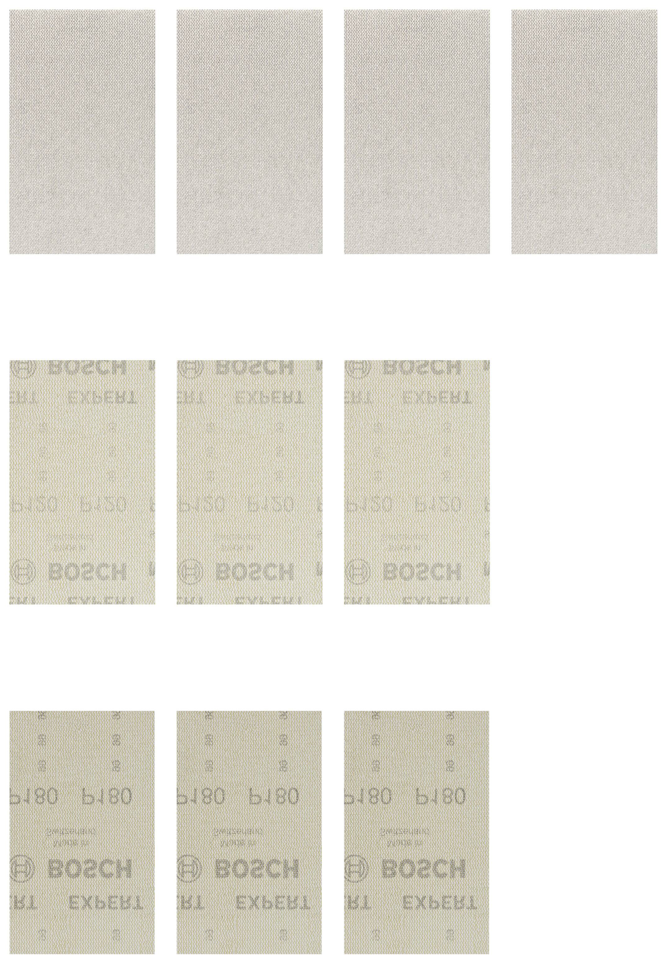 Bosch Accessories EXPERT M480 2608901205 Set de grilles abrasives perforé Grain 80, 80, 80, 80, 120, 120, 120, 180, 180,
