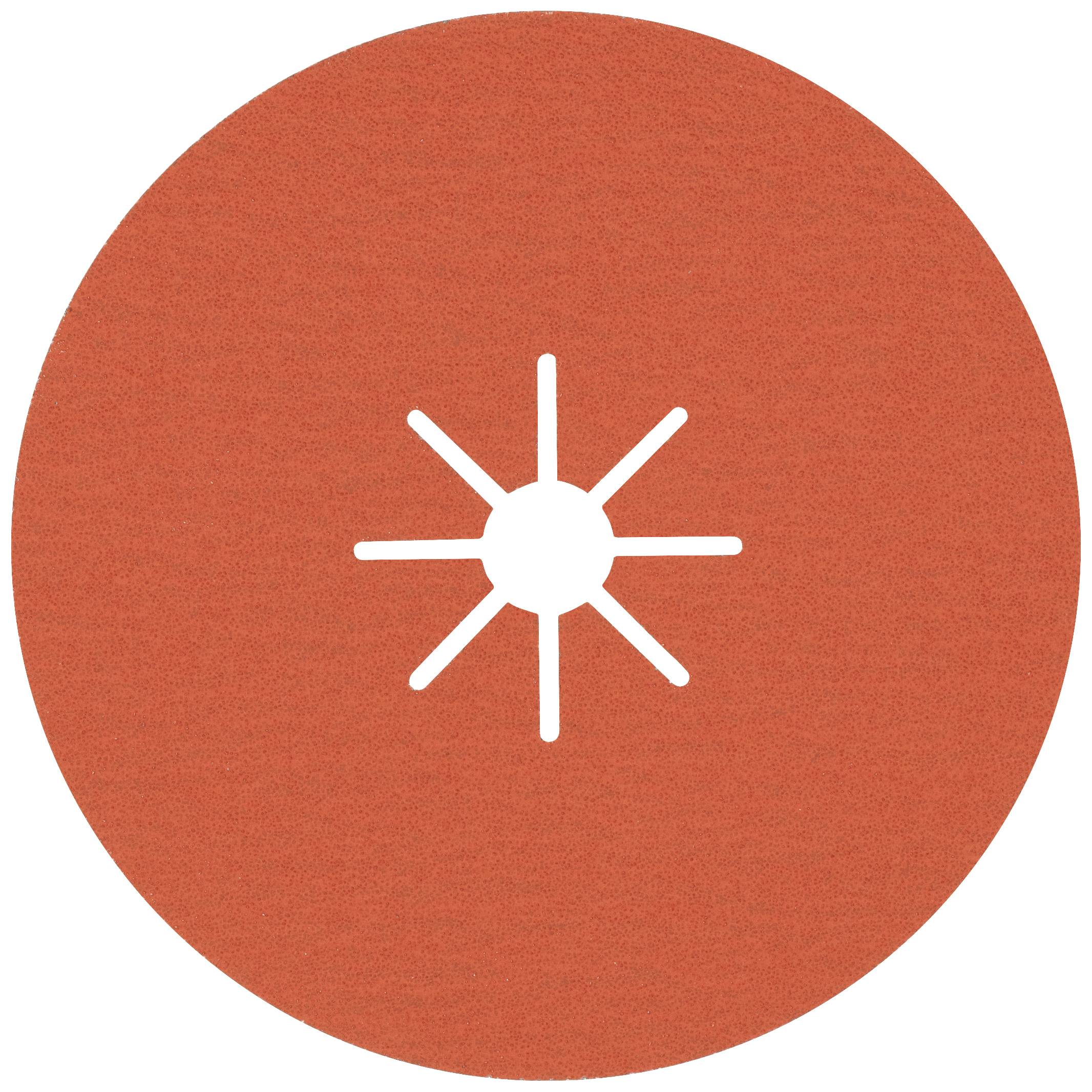 Un cercle orange avec une étoile blanche au centre.
