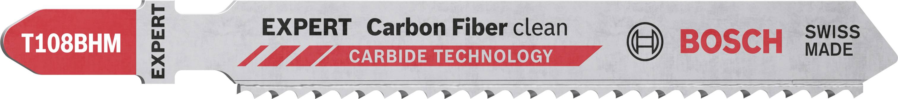 Bosch Accessories 2608900565 LAME de scie sauteuse EXPERT « Carbon Fiber Clean » T 108 BHM, 3 pièces 3 pc(s)