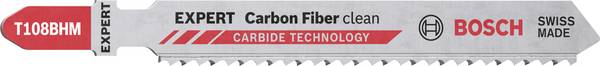 Bosch Accessories 2608900565 LAME de scie sauteuse EXPERT « Carbon Fiber Clean » T 108 BHM, 3 pièces 3 pc(s)