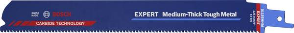 Bosch Accessories 2608900375 EXPERT « Medium-Thick Tough Metal » S 1155 lame de scie sabre HHM, 3 pièces Longueur lame de scie 225 mm 3 pc(s)