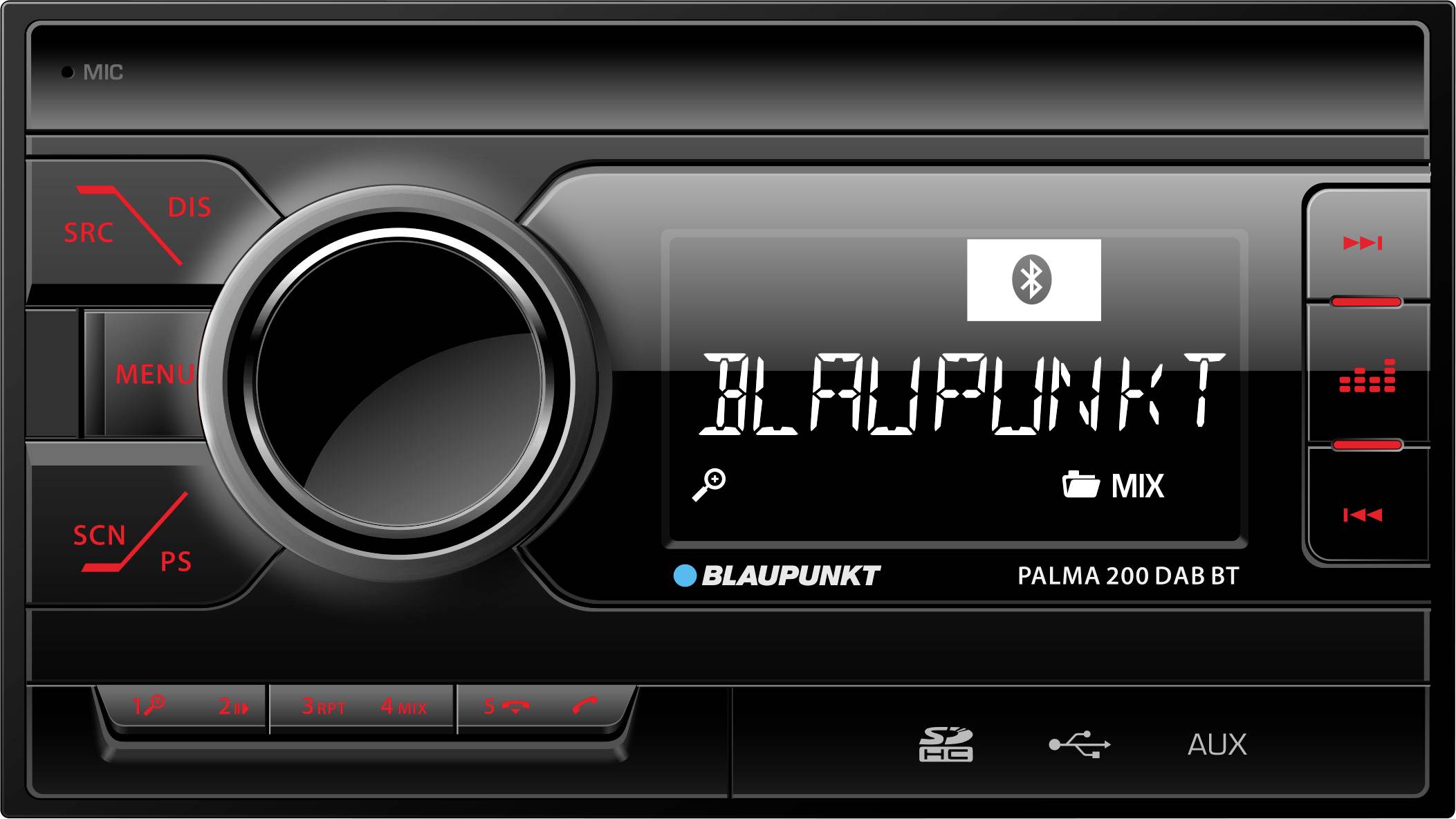 Autoradio Blaupunkt Milano 200 BT kit mains libres bluetooth - Conrad  Electronic France