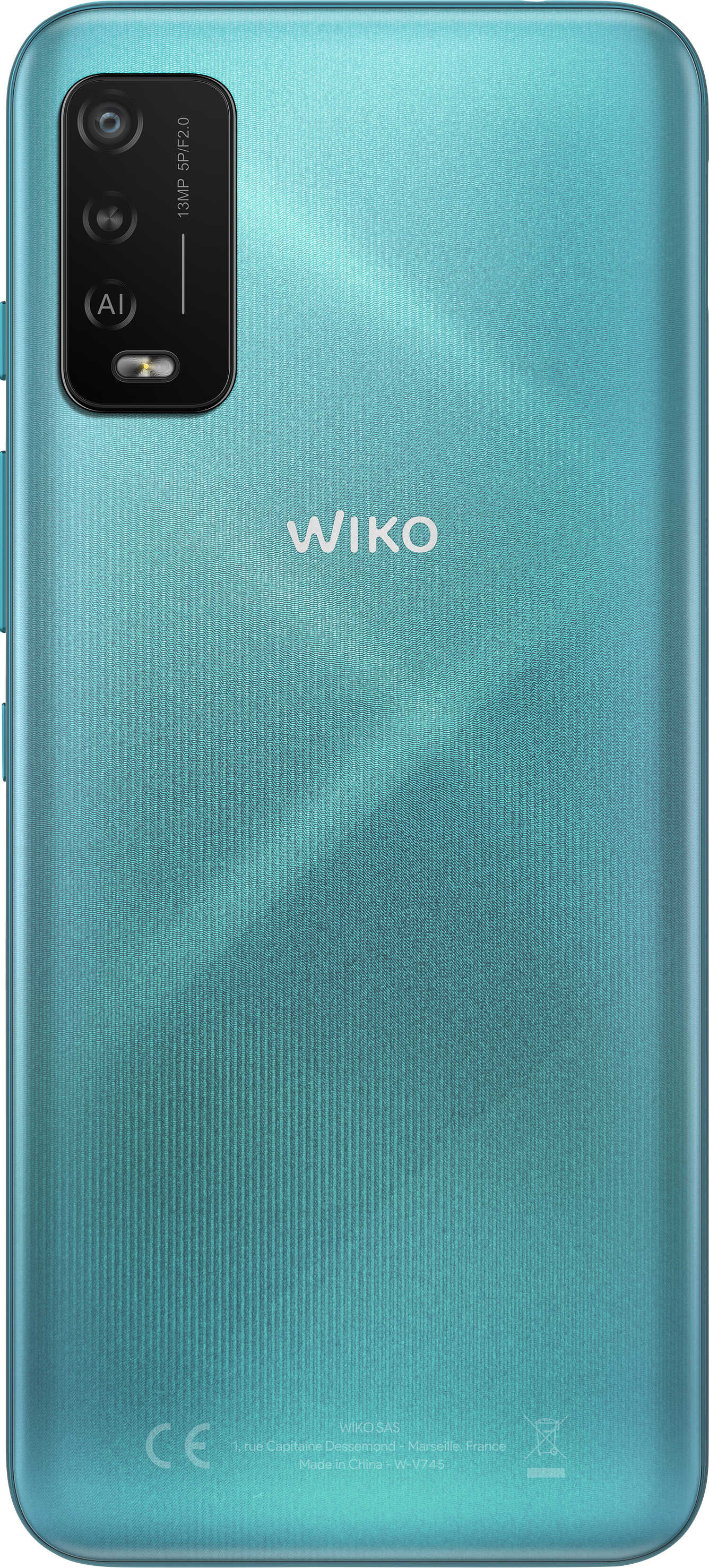 Smartphone Wiko Power U10, 6,82 pouces (17,32 cm), avec étui souple et film de protection