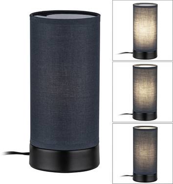 Paulmann Pia 77059 Lampe de table LED E14   noir (mat)