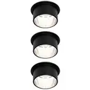 Paulmann 93383 Luminaire à LED encastrable LED 19.5 W noir, fer