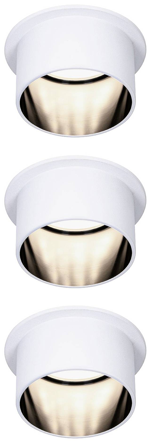 Paulmann 93377 Luminaire à LED encastrable LED LED intégrée 18 W blanc mat, noir (mat)