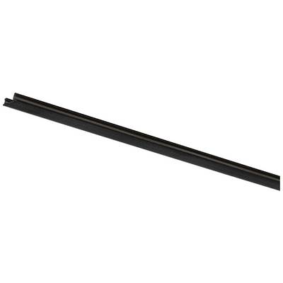 Un profilé d'étanchéité noir, long et étroit, avec une ouverture étroite le long de sa longueur. Conçu pour un joint d'étanchéité précis.