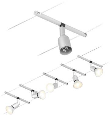Paulmann  94442 Système complet d'éclairage sur câble GU5.3    chrome (mat)