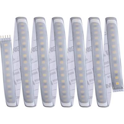 Plusieurs bandes de LED incurvées avec des diodes jaunes dans des gaines transparentes, disposées côte à côte.