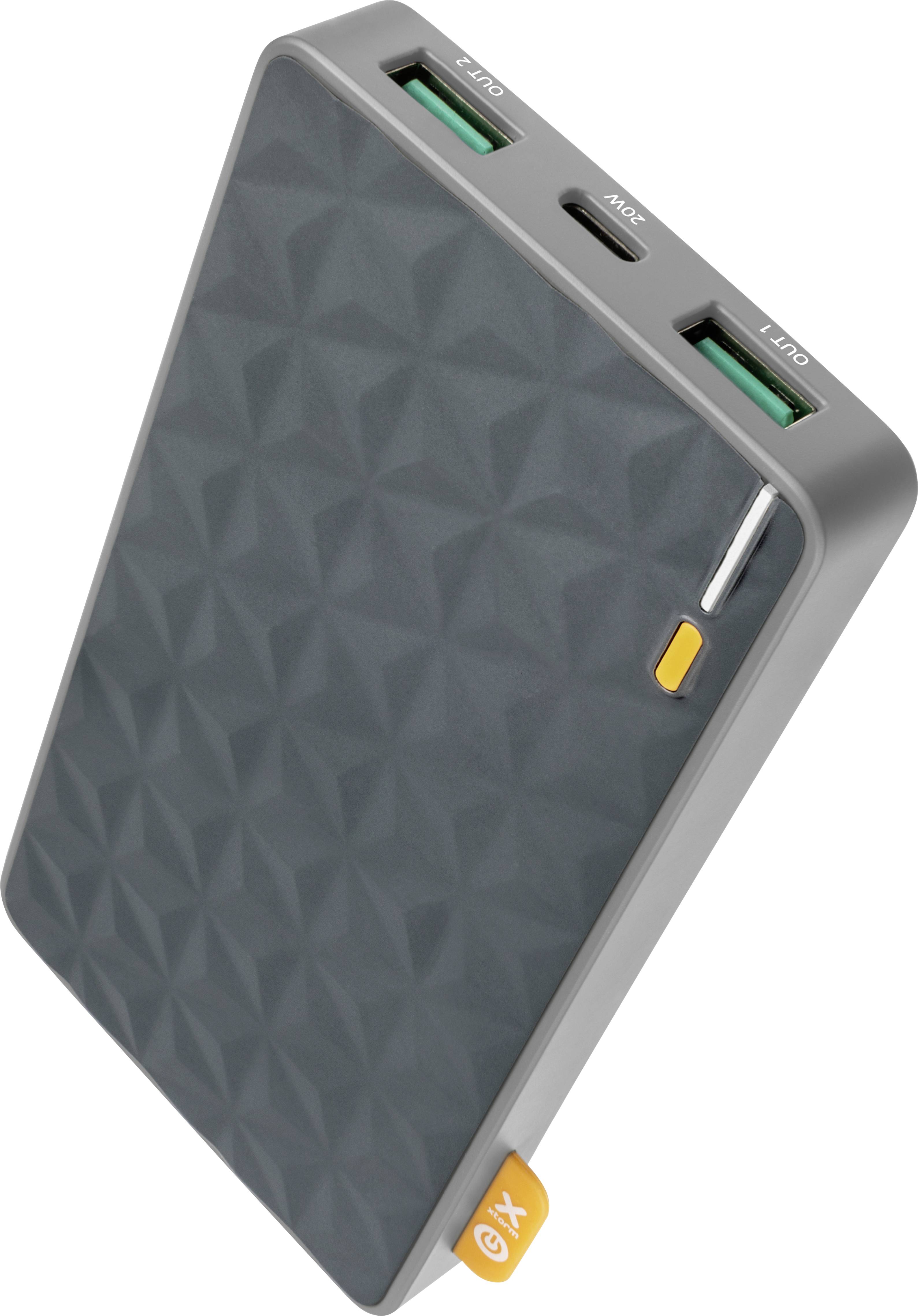 Batterie de Secours 10000mAh USB-C 20W 2x USB 3.0 Xtorm Fuel Series Gris-3