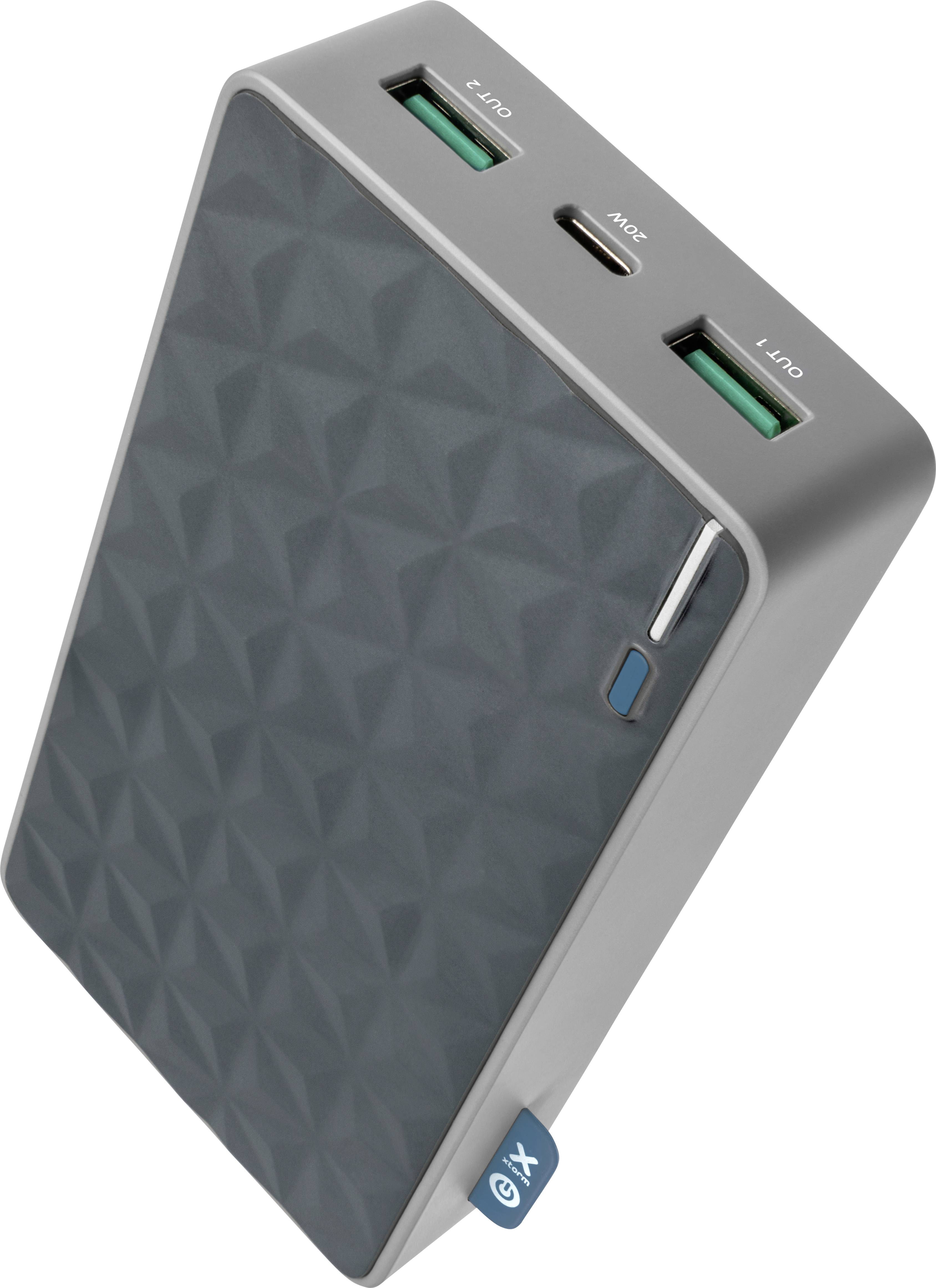 Xtorm by A-Solar FS402 Powerbank (batterie supplémentaire) 20000 mAh Quick Charge 3.0 LiPo USB-A, USB-C® gris affichage -2