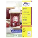 Avery-Zweckform 5080 Etiquette universelles Ø 40 mm papier blanc 1 set décollable imprimante à jet d'encre, imprimante l