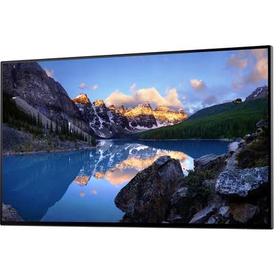 Un lac pittoresque avec des montagnes en arrière-plan, le ciel est clair avec quelques nuages. Les sommets des montagnes sont illuminés par le soleil.
