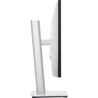 Un moniteur d'ordinateur moderne vu de côté, présente un design élégant avec un socle stable.