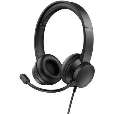 Trust RYDO Micro-casque supra-auriculaire filaire Stereo noir volume réglable, mise en sourdine du microphone ordinateur-0