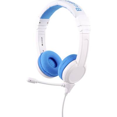onanoff BuddyPhones® pour enfants Micro-casque supra-auriculaire filaire bleu limitation de volume, pliable, micro-casqu-0