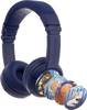 onanoff BuddyPhones® pour enfants Micro-casque supra-auriculaire Bluetooth, filaire bleu foncé limitation de volume, pliable, micro-casque