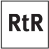 'RtR' en lettres blanches sur fond noir.