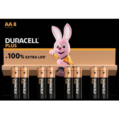 Duracell Plus-AA K8 Pile LR6 (AA) alcaline(s) 1.5 V 8 pc(s) - Conrad  Electronic France