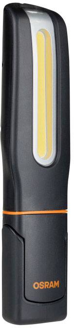 Un éclairage LED noir d'OSRAM avec une bande lumineuse jaune et des accents argentés, adapté pour une utilisation mobile.
