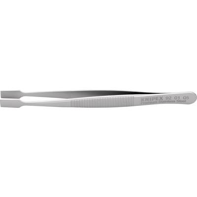 Pince grise avec manche strié et inscription 'KNIPEX 92 01 05 Premium Acier Inoxydable'.