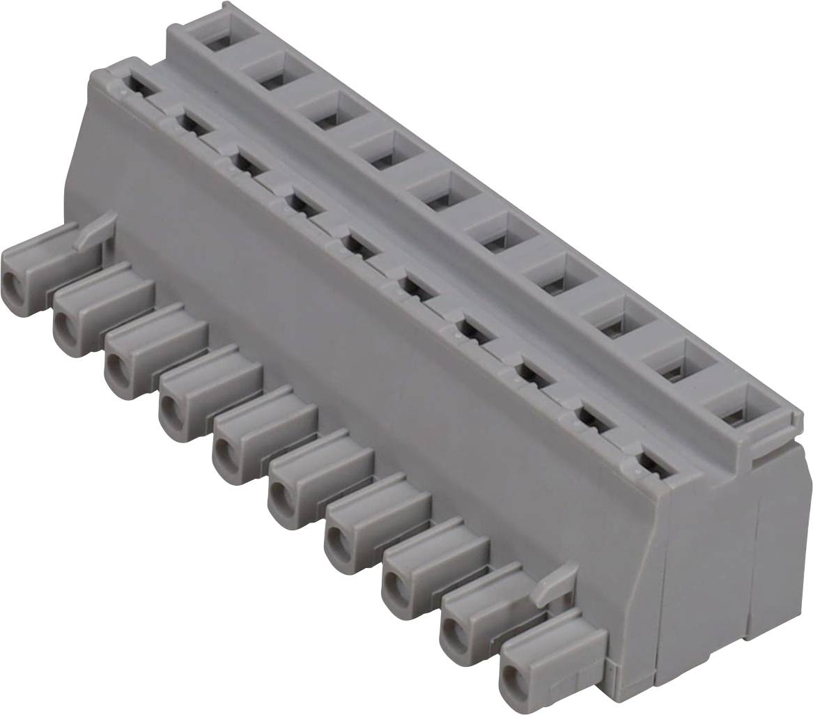 « Un connecteur électrique gris à ports multiples, conçu pour des connexions de fils sécurisées dans les systèmes électriques ou électroniques. »