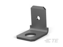 Support d'angle métallique avec deux trous : un sur la surface verticale, un autre sur la surface horizontale. Utilisé pour la fixation.